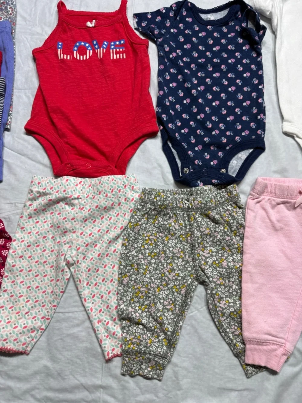 Carter's Baby Girl Clothing Bundle Lot Size 3 Months  All seasons Clothes